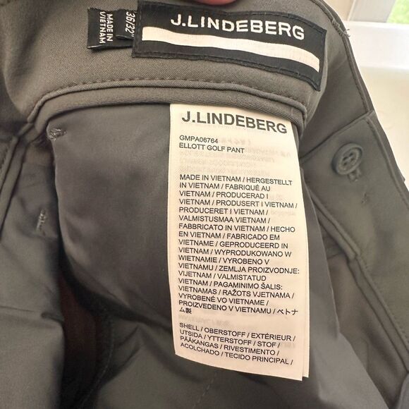 J. Lindeberg Men’s  Ellot Golf  Pants in Volcanic Ash Size 36x 32 NEW srp $155 - Picture 8 of 11